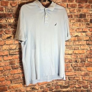 Men’s large Nautica baby blue polo shirt